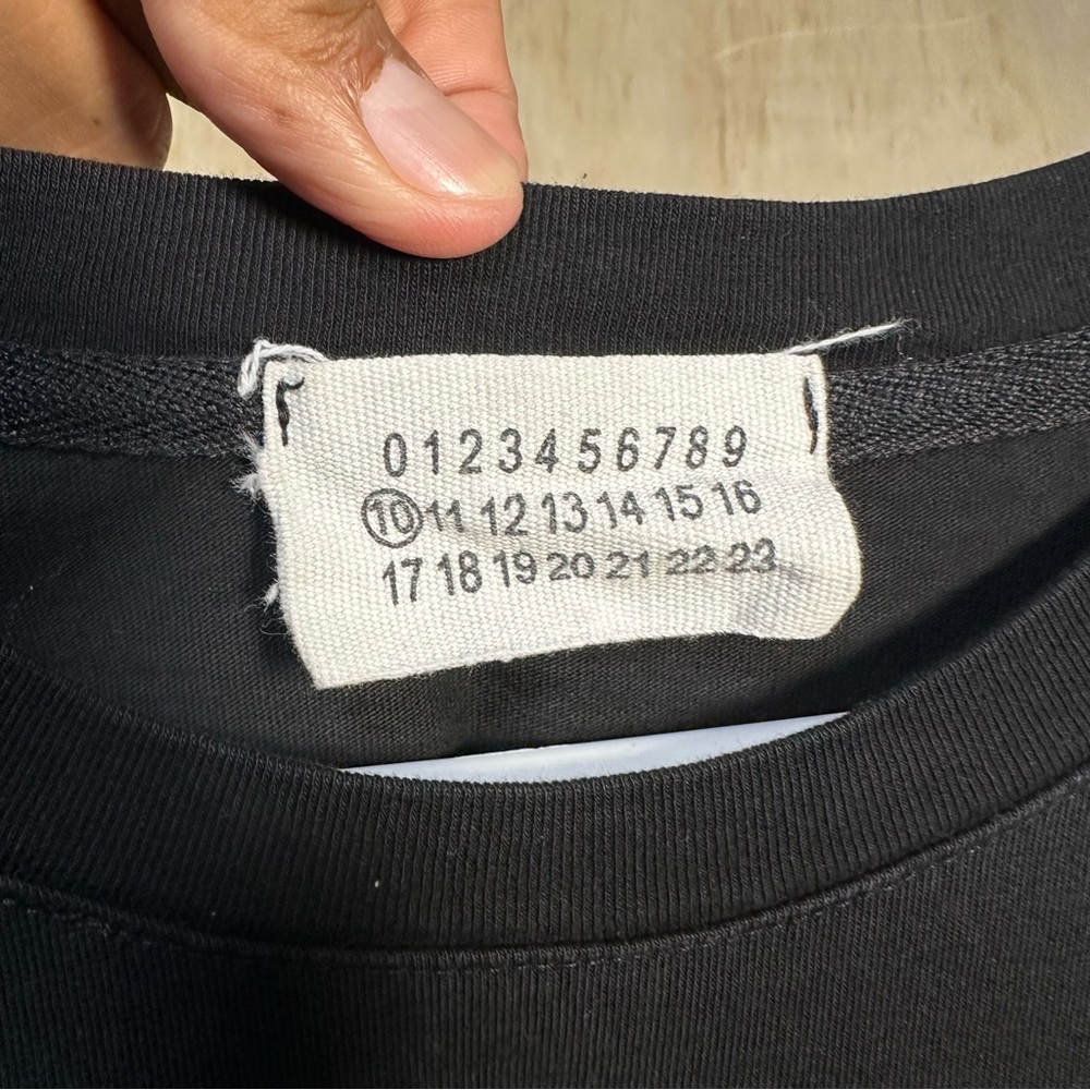 Maison Margiela Cotton Crew Neck T-shirt Double Sleeve Italy MM6 Designer MED 10 - Picture 2 of 9